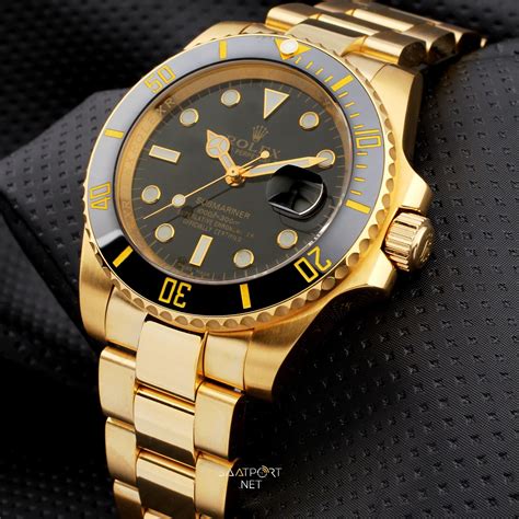 rolex submariner gold replica|Rolex Submariner all black price.